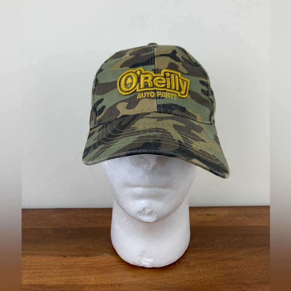 O'Reilly Auto Parts Cap Camo Adjustable Baseball Hat Cap Embroidered Logo.